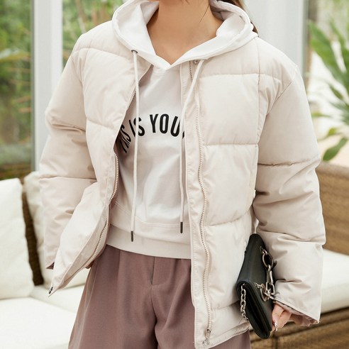 아피나르 여성용 노카라 퀼팅 패딩 자켓