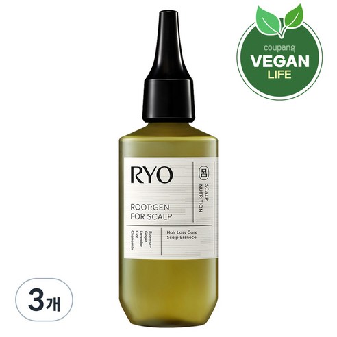 려 루트젠 탈모 증상 전문 케어 두피 에센스, 80ml, 3개