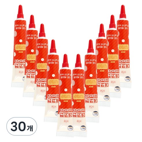 디유 데코펜 레드, 20g, 30개