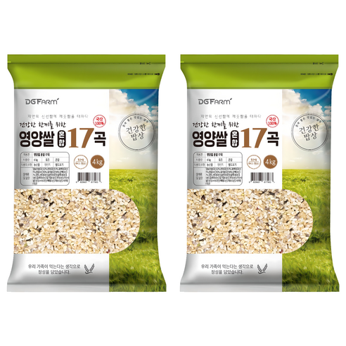 국산 혼합 17곡, 4kg, 2개