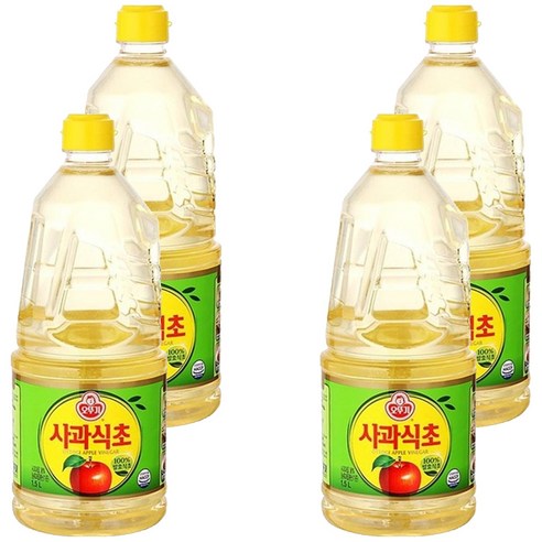 오뚜기 사과식초, 1.5L, 4개