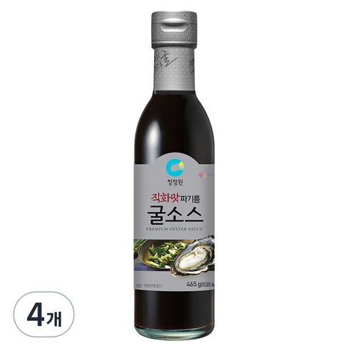 청정원 직화맛 파기름 굴소스, 465g, 4개