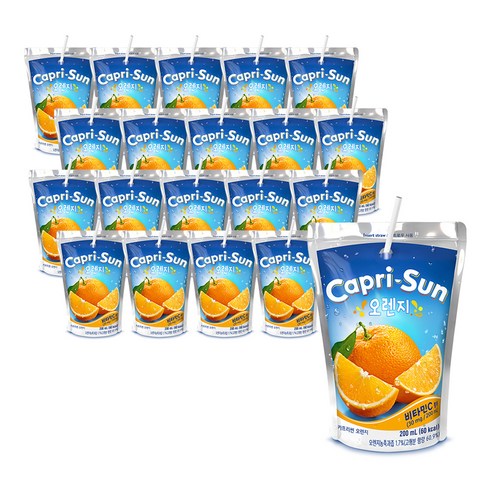 농심 카프리썬 오렌지, 200ml, 60개 음료