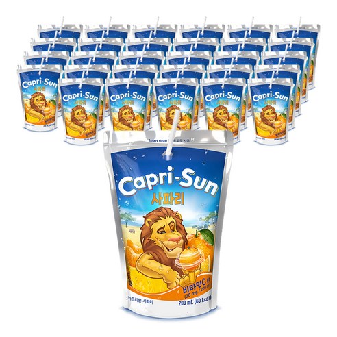농심 카프리썬 사파리, 200ml, 60개