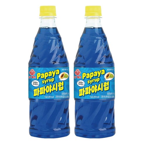 오쉐프 파파야시럽, 1kg, 2개