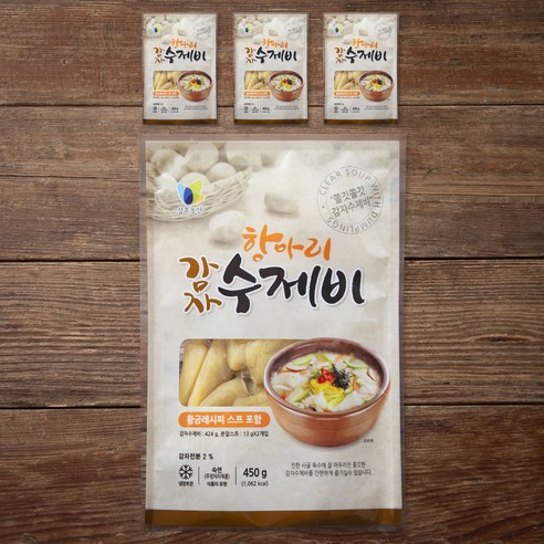 삼호농산 항아리 감자 수제비, 450g, 4개 - 수제비 | 쿠팡