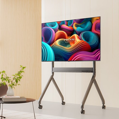 프리즘코리아 4K UHD 바이런 구글OS 베젤리스 스마트 TV + 전동스탠드 세트, 165cm(65인치), HP65G3(TV), P220(전동스탠드), 스탠드형, 방문설치