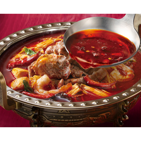 매콤한 맛과 진정한 마라 경험을 위한 차오차이 마라 훠궈 소스