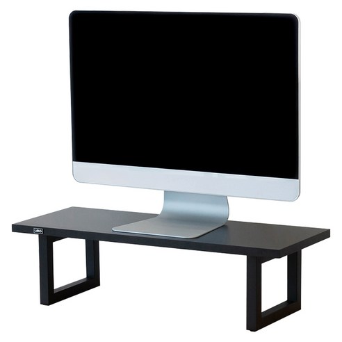 레토 높이 15cm 우드 메탈 모니터 받침대 LMS-PB10, 블랙, 1개