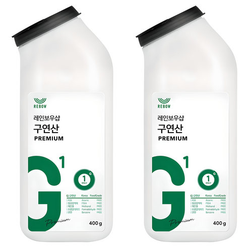 레인보우샵 구연산 프리미엄 톡톡이, 400g, 2개