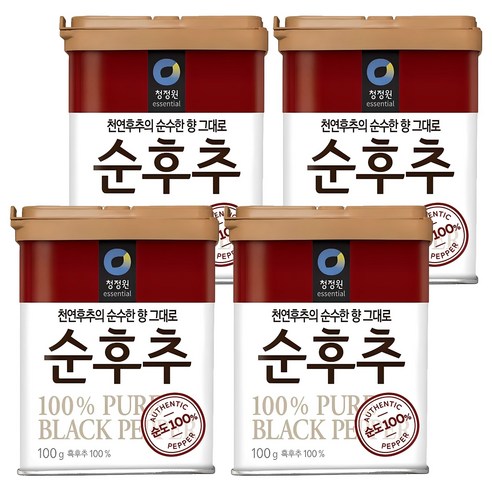 청정원 순후추, 100g, 4개