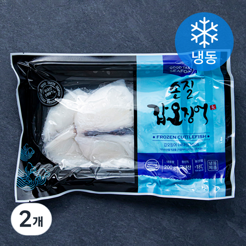 피시원 손질 갑오징어 (냉동), 200g, 2개