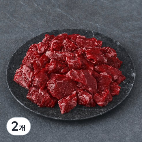 한우 양지 세절 1등급 국거리용 (냉장), 2개, 300g