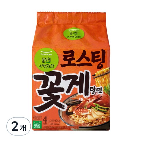 생면식감 풀무원 로스팅 꽃게탕면 103g, 8개