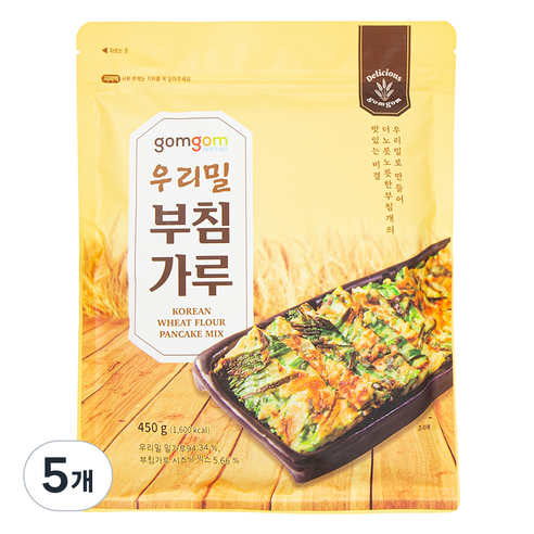 곰곰 우리밀 부침가루, 450g, 5개