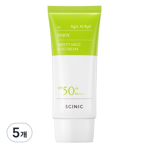 싸이닉 엔조이 세이프티 마일드 선크림, 50ml, 5개