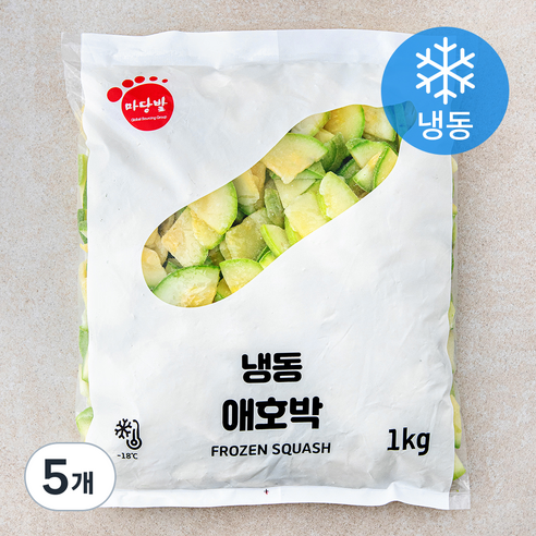 마당발 애호박 (냉동), 1kg, 5개