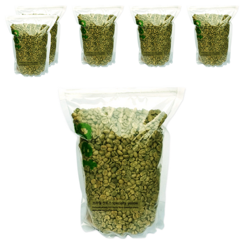 그린어쓰 브라질 산토스 specialty yellow, 500g, 6개