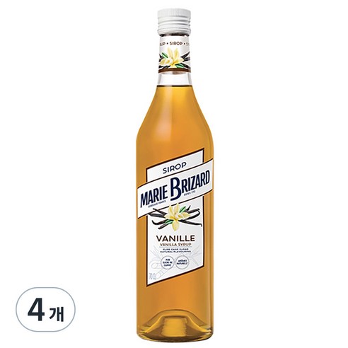 마리브리자드 바닐라 시럽, 700ml, 4개