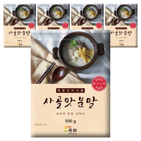 딜리셔스마켓 사골맛분말, 500g, 5개