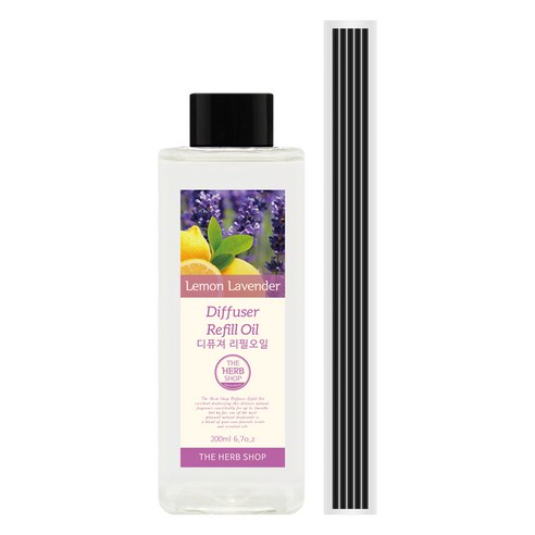 더허브샵 디퓨저 리필 오일, 레몬 라벤더, 200ml, 1세트