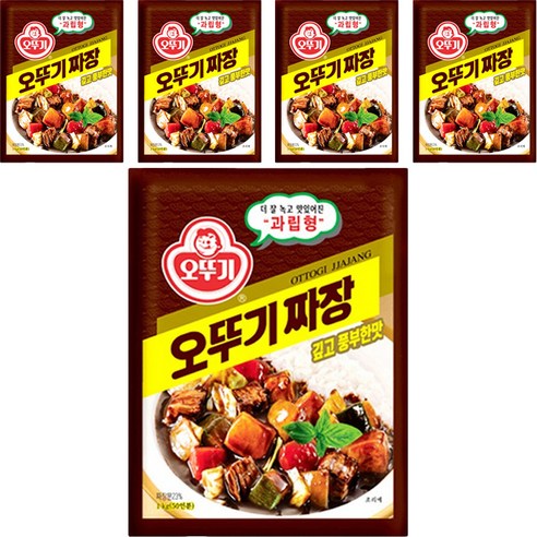 오뚜기 짜장 깊고 풍부한맛 과립형, 1kg, 5개