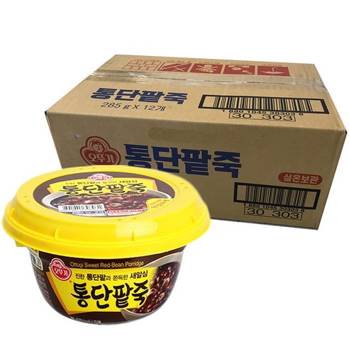 상무팥죽김치 오뚜기 통단팥죽, 285g, 12개 Best Top5