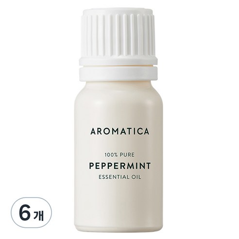 아로마티카 페퍼민트 에센셜 오일, 10ml, 6개
