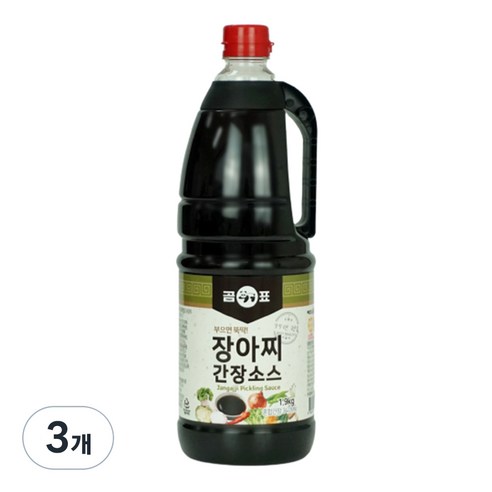 곰표 장아찌 간장소스, 1.9kg, 3개