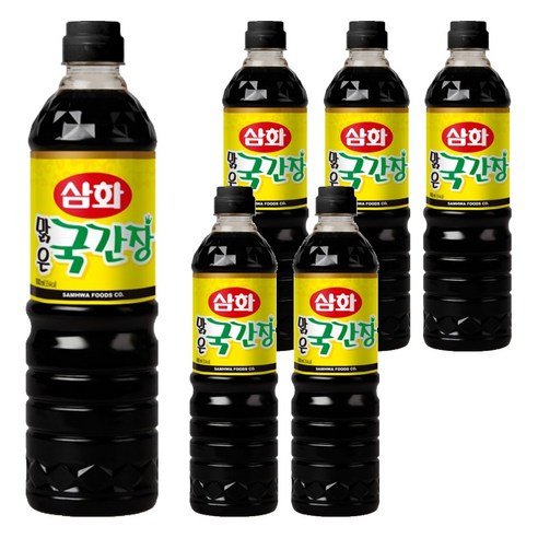 [삼화] 맑은 국간장, 900ml, 6개