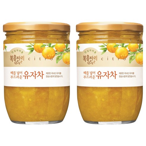 복음자리 배를 넣어 부드러운 유자차, 620g, 1개입, 2개