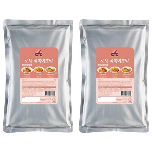 쉐프원 로제 떡볶이 분말, 1kg, 2개