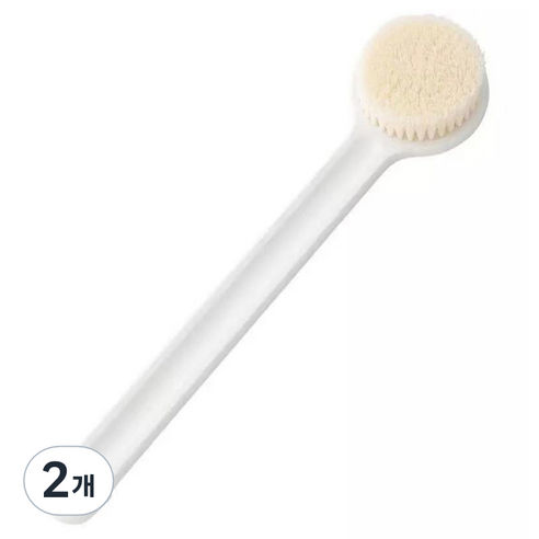 누비엘라 등드름 바디 브러쉬 35cm, 화이트, 2개, 1개입