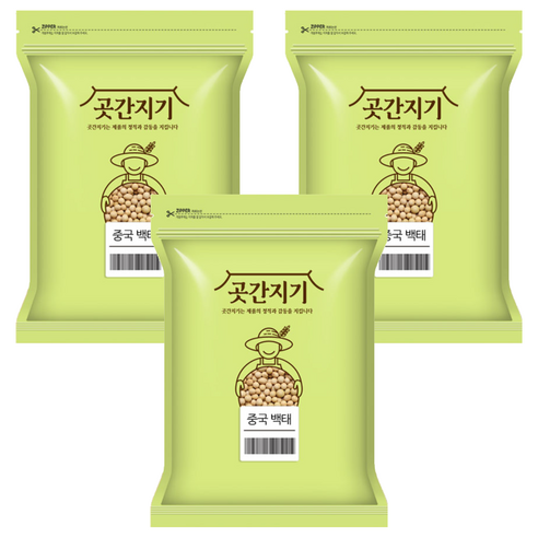 곳간지기 중국산 백태, 2kg, 3개