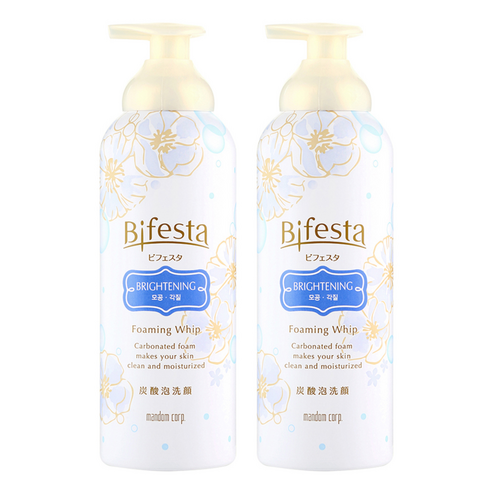 비페스타 클렌징 무스폼 브라이트닝, 180g, 2개