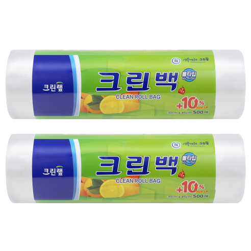 크린랲 크린롤백 30cm x 45cm, 500개입, 2개