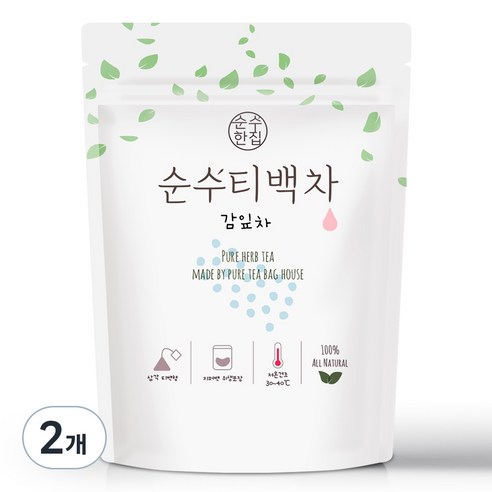 순수한집 감잎차 삼각티백, 1g, 50개입, 2개