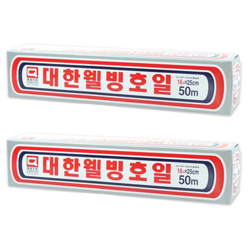 대한웰빙호일 25cm x 50m, 2개