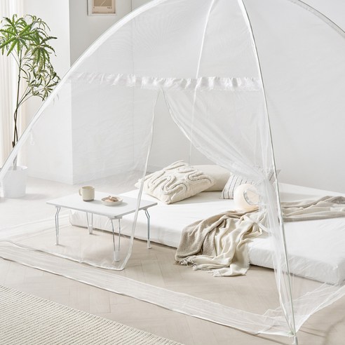 모기와의 전쟁, 이젠 끝! 알뜨리 야광 원터치 모기장 사용 후기 1인용모기장