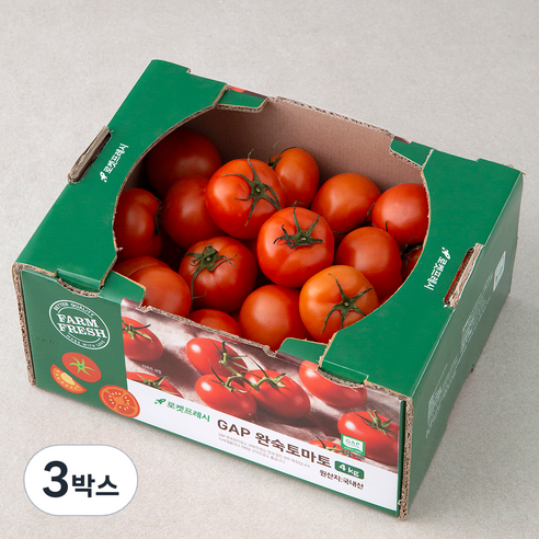 GAP 완숙토마토, 4kg, 3박스