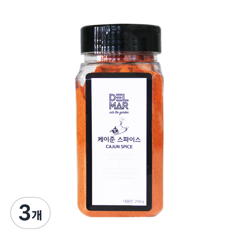 딜리셔스마켓 케이준 스파이스 조미료 중형, 250g, 3개