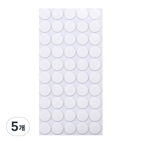 코히모 고강력 원형 양면 테이프 30mm 4W138 50p, 투명, 5개