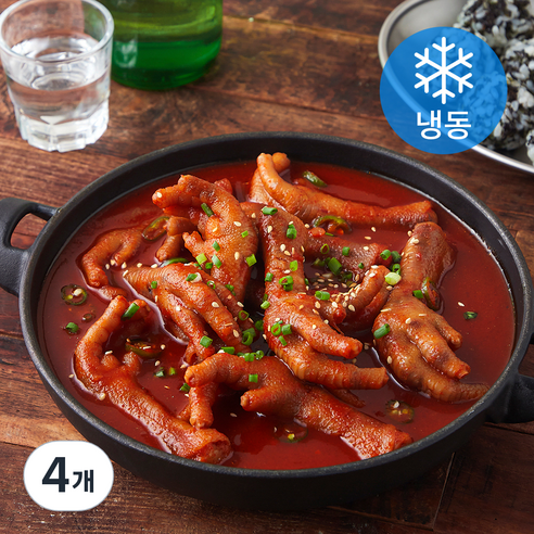 에브리쿡 국물닭발 (냉동), 300g, 4개