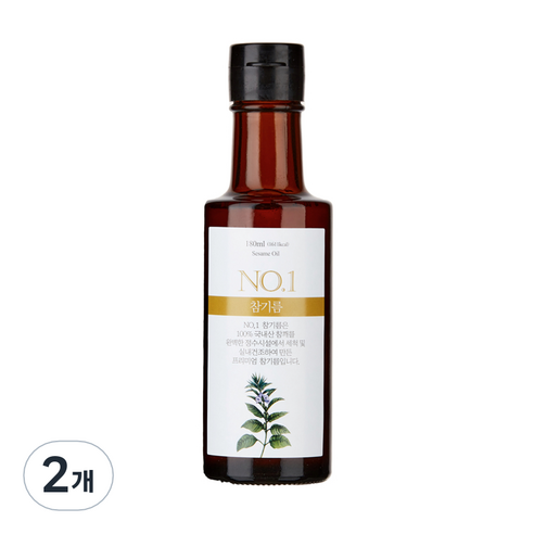 앤오일 NO1 참기름, 180ml, 2개