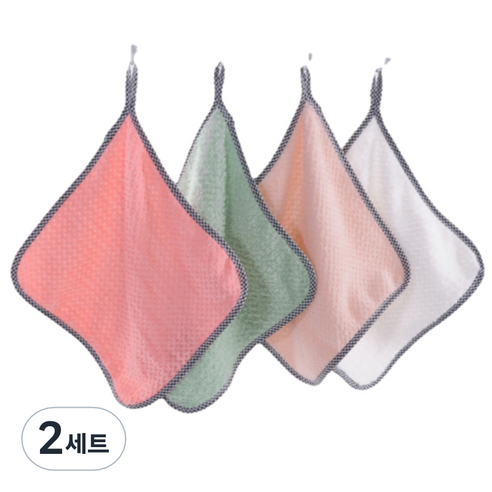 쉐어몰 빨아쓰는 두꺼운 주방 행주 4종 세트, 2세트
