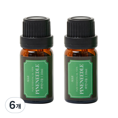알레 비건 아로마 에센셜 오일 파인니들, 10ml, 6개