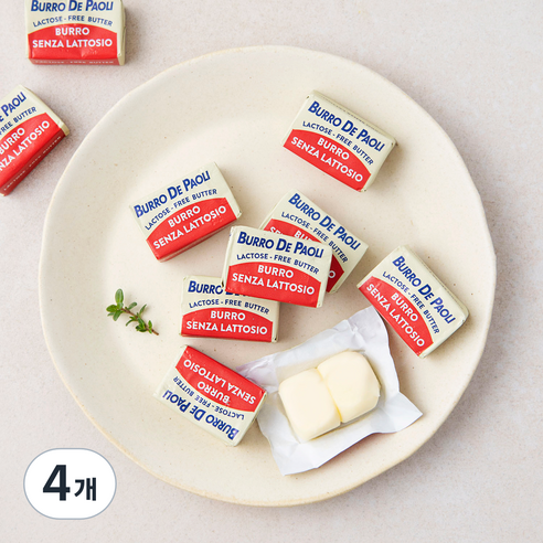 파오리 락토스프리 버터 10개입, 125g, 4개