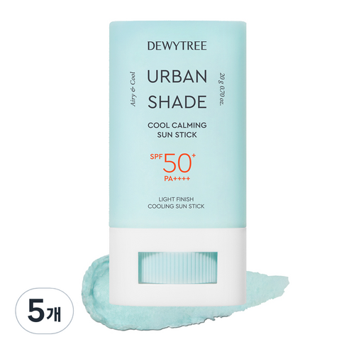 듀이트리 어반쉐이드 쿨카밍 선스틱 SPF50+ PA++++, 20g, 5개
