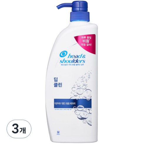 헤드앤숄더쿨멘솔 헤드앤숄더 딥 클린 샴푸, 850ml, 3개 Best Top5