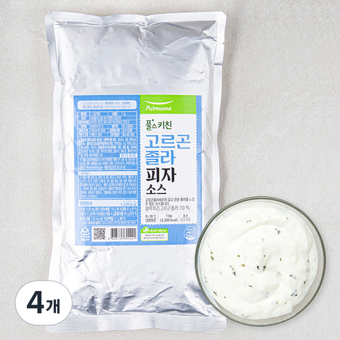 풀스키친 고르곤졸라 피자소스, 1kg, 4개
